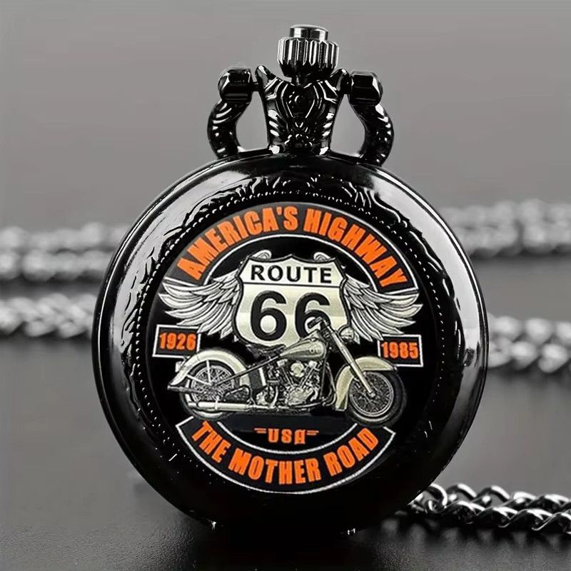 RUNERR Motorrad Quarz Taschenuhr im Vintage-Design als Blindbox - Bild 3