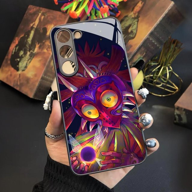 Handyhülle im Cartoon Anime Zelda Design für Samsung Galaxy S24 S23 S22 S21 S20 A24 A34 A54 A53 Note20 M54 FE Ultra Plus in Multicolour - Bild 1