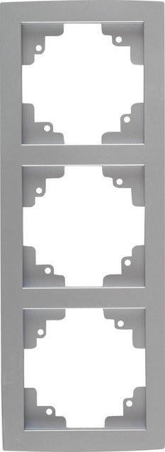 OBI Abdeckrahmen Tauri 3-fach in Silber - Bild 1