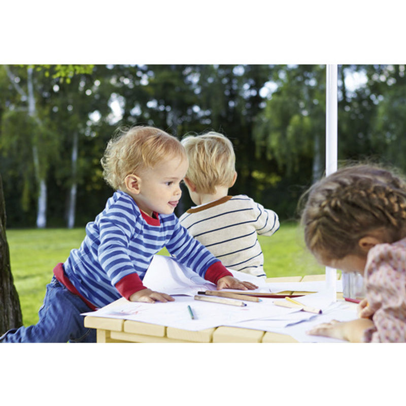 Pinolino Kindersitzgruppe Nicki aus unbehandelter Fichte in Braun und Beige - Bild 2