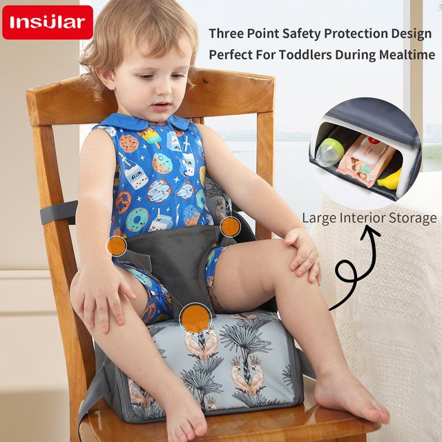 Multifunktionaler Baby Booster Sitz mit waschbaren Riemen und Sicherheitsverschluss für unterwegs - Bild 1