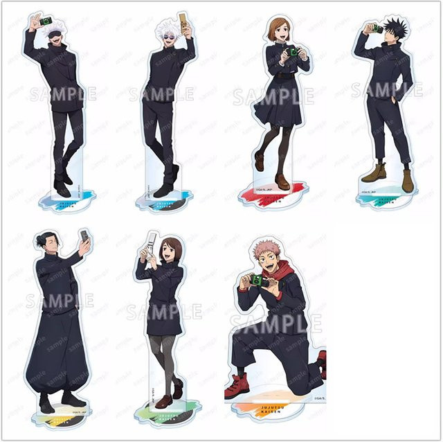 MOLLYGAN Jujutsu Kaisen Acryl Stand Puppe Figur Modell Platte, Set / Bundle - Bild 1