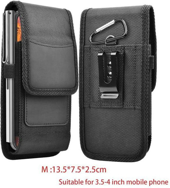LCAuto parts Universelle Hüfttasche aus Oxford-Nylon mit Gürtelclip für Smartphones von 8,9 bis 16 cm, Farbe: Grau - Bild 1