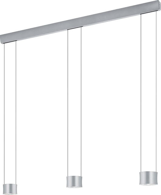 Bankamp Impulse 2107 LED-Pendelleuchte 3-flammig in Nickel matt und Chrom mit Down- und Uplight (2700K) - Bild 1