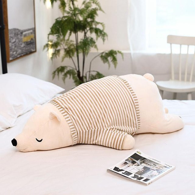 Kidsly Eisbär Plüschpuppe, Plüschtier, Weiß, 50cm - Bild 1