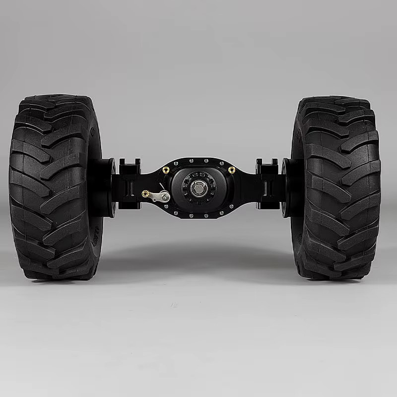 Tamiya RC Truck Simulation Reifen mit Fischgrätenprofil, 1:14, Gummi, Schwarz - Bild 3