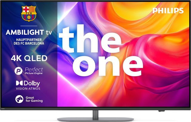 Philips The One 55PUS9060/12 QLED Ambilight Smart-TV in Grau mit 4K Ultra HD, 120 Hz und Sprachsteuerung - Bild 1