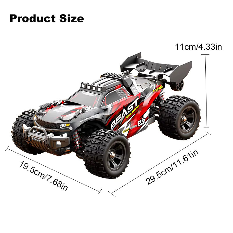 ZNLYRION SG118MAX PRO RC Offroad-Truck, 1:18, 4WD, bürstenlos, ferngesteuert, mit Metallchassis - Bild 2
