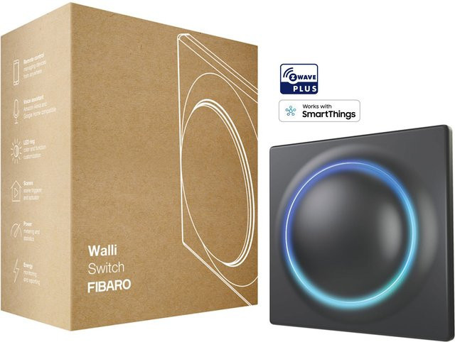 FIBARO Walli Switch Unterputz-Wandschalter in Schwarz - Bild 1