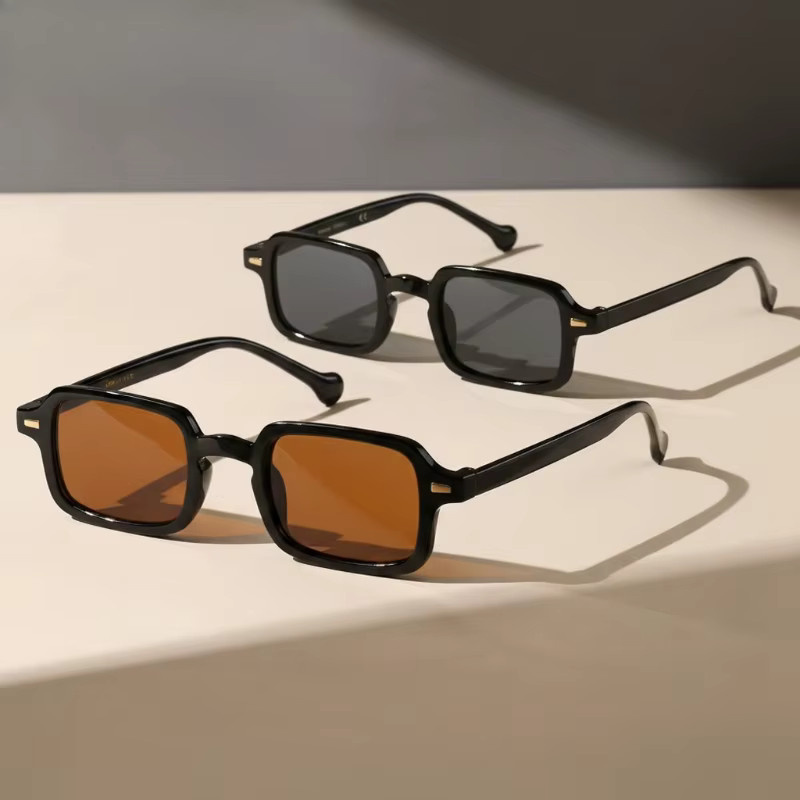 ZUIDID Sonnenbrille, rechteckig, Vollrand, Kunststoff, Unisex, schwarz - Bild 1