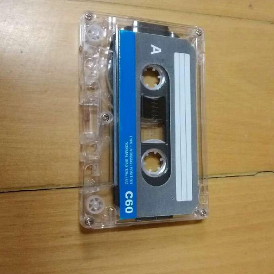Transparente 60-Minuten-Standardkassette mit magnetischem Audioband für Vintage-Musik und Sprachaufnahmen - Bild 4