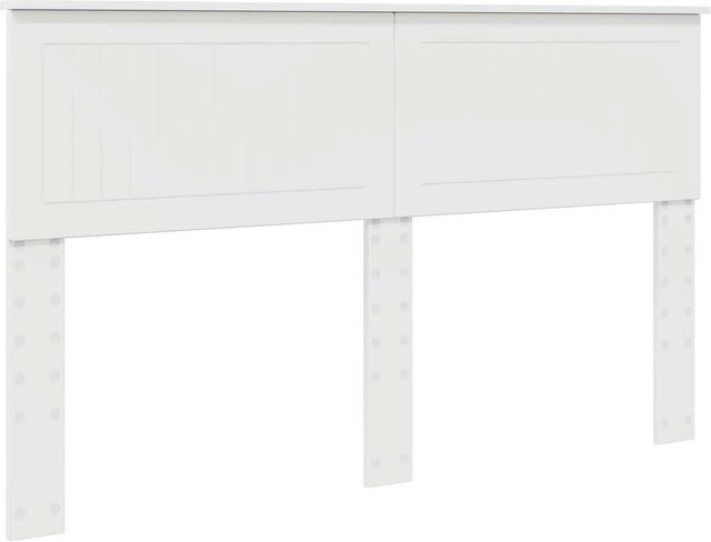 vidaXL Kopfteil für das Bett in Weiß Glänzend aus Holzwerkstoff, Breite: 153 cm, Höhe: 100 cm, Tiefe: 7 cm - Bild 1