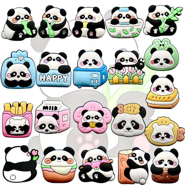 Lanxi League Panda Schuh Charms, Kinder - Bild 1