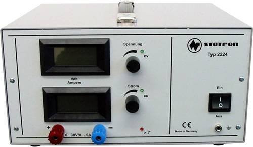 Statron 2224.9 Labornetzgerät in Weiß, einstellbar 0 - 30V, 0 - 5A, 150W, 1 Ausgang - Bild 1