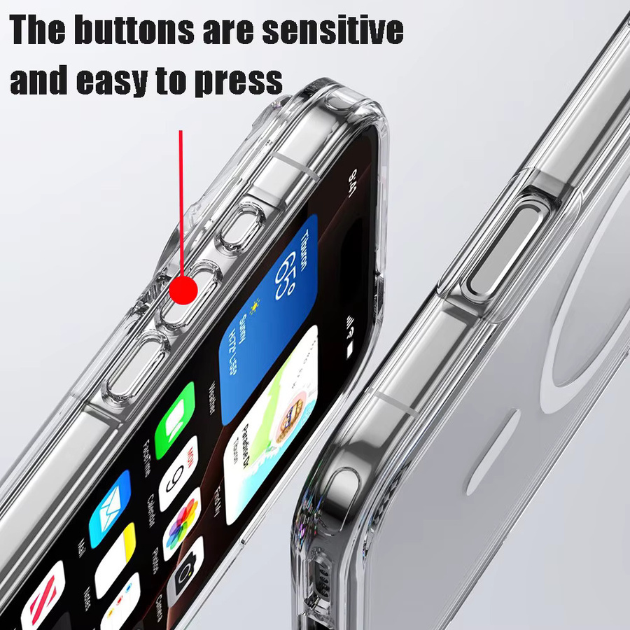 Magnetische transparente Handyhülle von KaiYingF für iPhone 17, 16, 15, 14, 13, 12, 11 Pro Max und XR mit MagSafe-Kompatibilität und Vergilbungsschutz - Bild 3