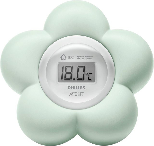 Philips Avent Digitales Bade- und Raumthermometer in Grün SCH480/00 - Bild 1