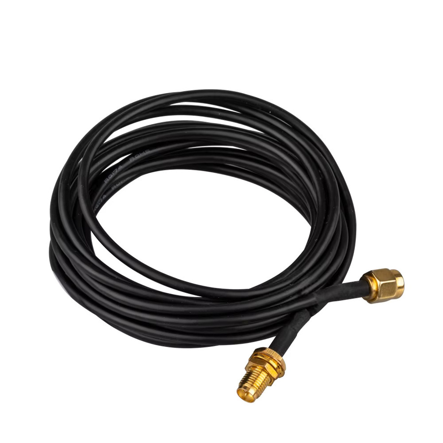 RGeek RP-SMA Stecker zu Buchse Verlängerungskabel aus Kupfer für Koaxial-Antennen und WLAN-Netzwerkkarten RG174 - Bild 2