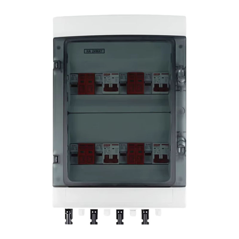 EARU Solar-Photovoltaik-PV-Kombinatorbox mit Blitzschutz, 4 Eingänge, 4 Ausgänge, DC 500 V, 15 A, IP65 wasserdicht - Bild 6
