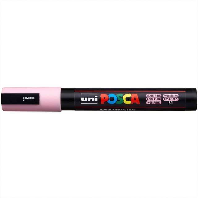 uni POSCA-Marker PC-5M Permanentmarker mit 1,8-2,5mm Spitze in Hellrosa - Bild 1