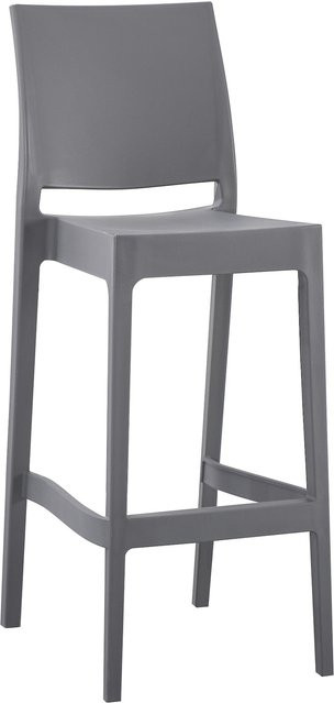 CLP Barhocker Flamur outdoor stapelbar aus Polypropylen wetterfest und UV-beständig - Bild 1