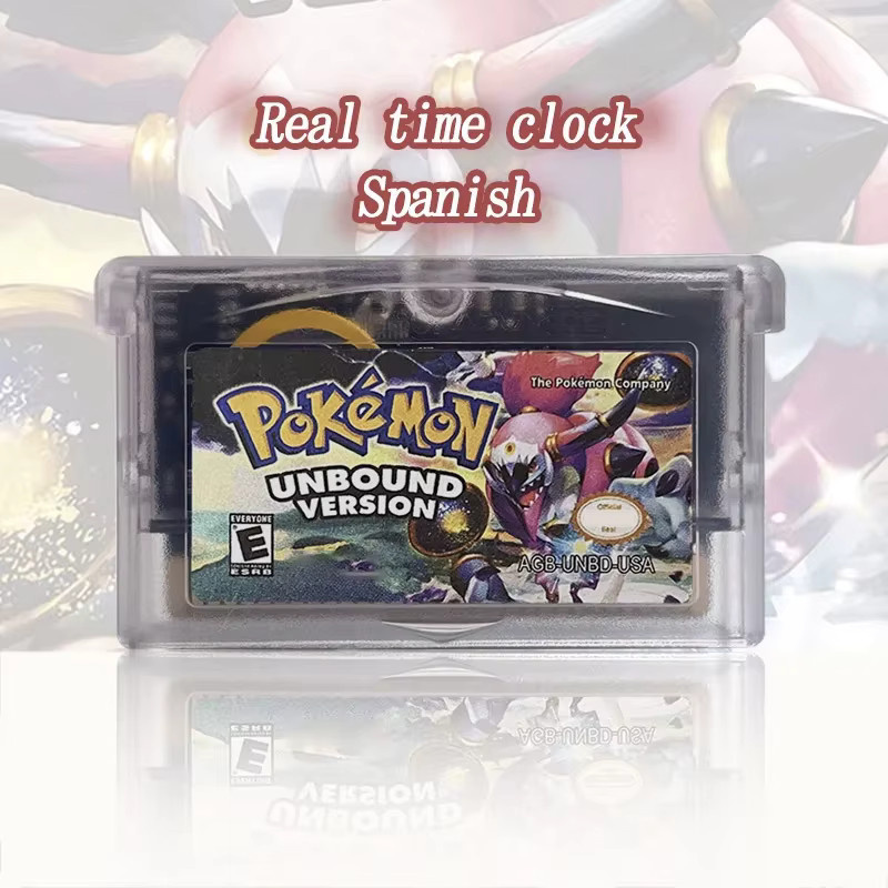 Pokemon Unbound GBA Spielmodul mit IC RTC Flash Cart für Videospielkonsolen in der USA ESP Version (Spanisch/Englisch) - Bild 3