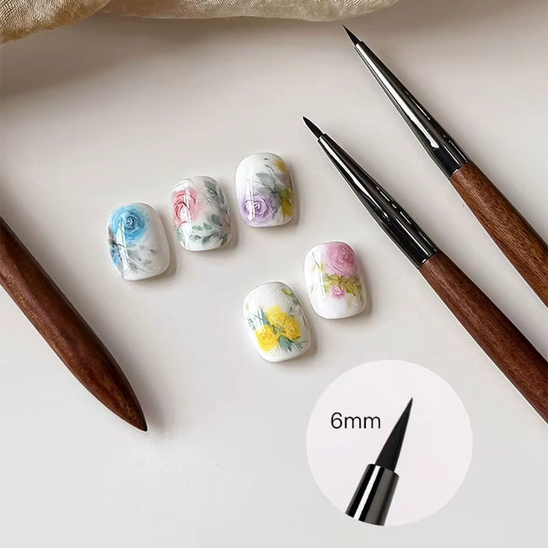 South Moon Nail-Art Liner, Sandelholz-Nagelkleber Phototherapie-Pinsel - Bild 5