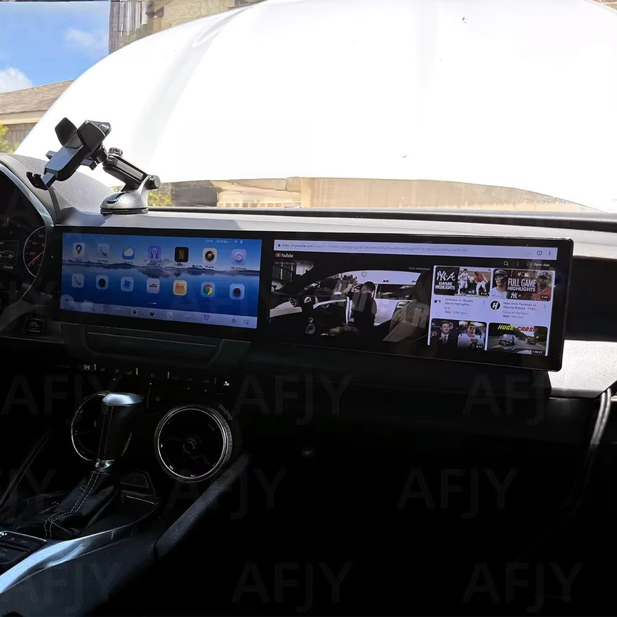 YANFU Dual Bildschirm Multimedia Player für Chevrolet Camaro 2016 - 2025 mit 12,3 Zoll Display, Android 13,0, Carplay, GPS Navigation und Stereo Kopf Einheit in Schwarz - Bild 5