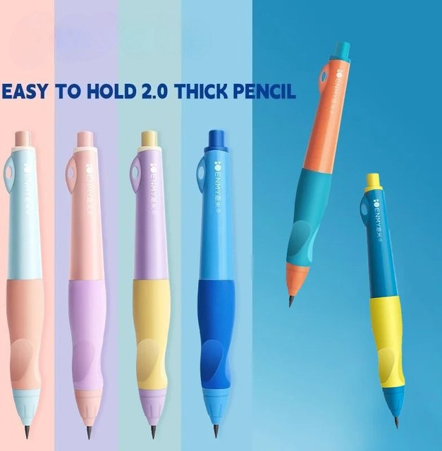 Automatischer Bleistift 2,0 mm in Orange für Kinder und Anfänger - Bild 1