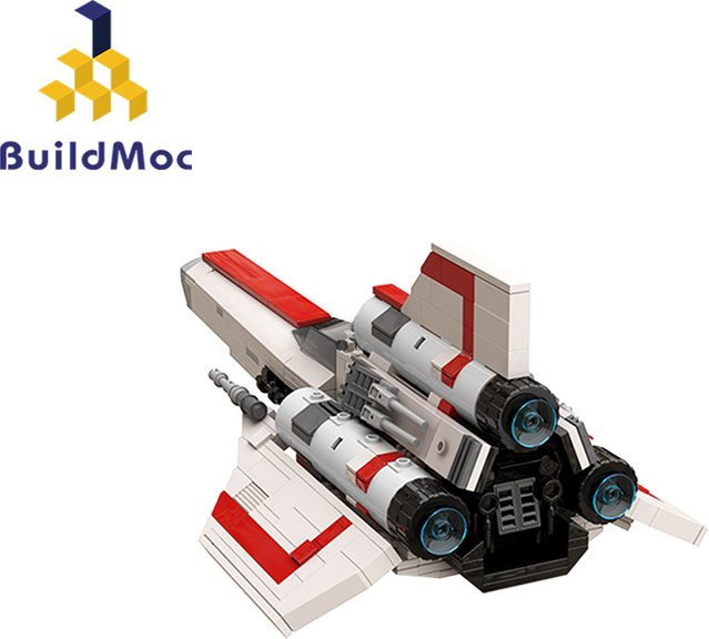 MOCBUILDING Space Viper Raumschiff-Modell MOC DIY Bausteine Set in Weiß - Bild 1