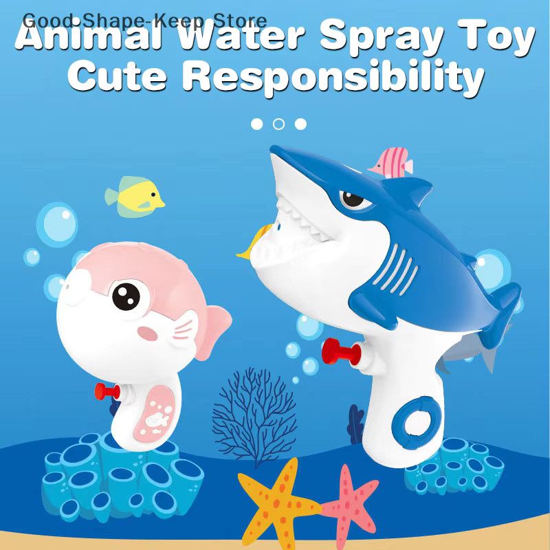 JETTING Strandspielzeug Cartoons mit Wasserspray-Hai, Krokodil und Kugelfisch für Pool und Wassersport - Bild 4