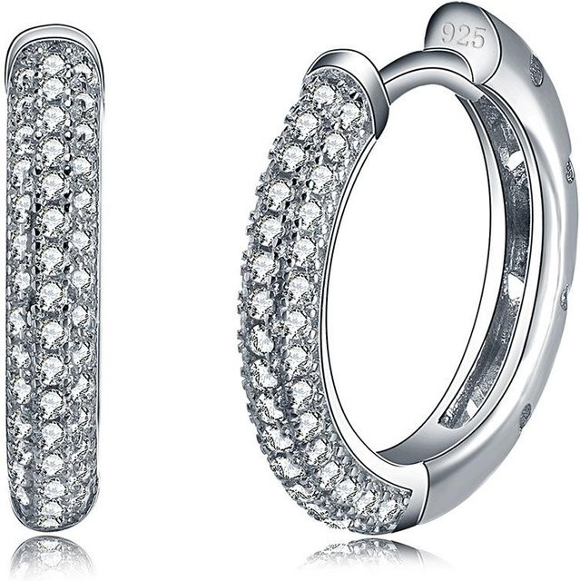 Ohrstecker 925 Sterling Silber, Diamant, Zirkon, Damen - Bild 1