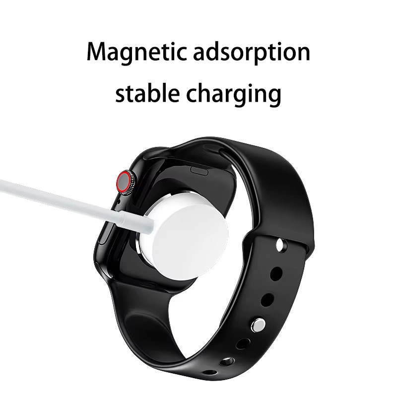 Hiyii 3-in-1 USB-C Schnellladestation für Apple Watch und iPhone, Weiß, Silikon - Bild 2