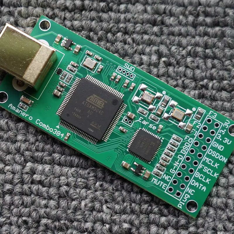 Amanero Combo384 Modul USB Digitale Schnittstelle mit XMOS Upgrade für DSD512 und PCM384 in Grün - Bild 1