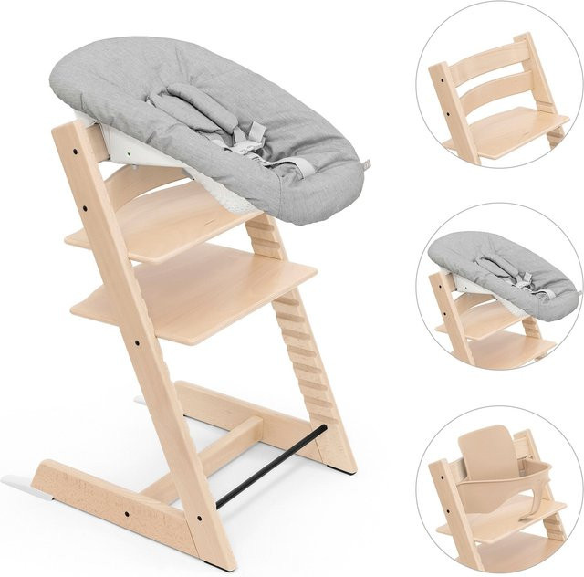 Stokke Tripp Trapp Treppenhochstuhl Bundle in Grey mit Newbornset und Babyset - Bild 1
