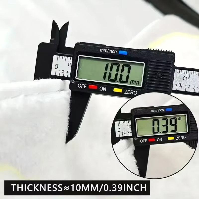 VIKAMA unregelmäßig geformter Plüsch-Teppich in Weiß für Wohnzimmer und Schlafzimmer - Bild 2