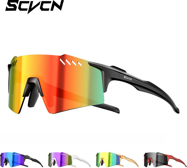 SCVCN Sonnenbrille, randlos, wrap, Herren, multicolour, Kunststoff - Bild 1