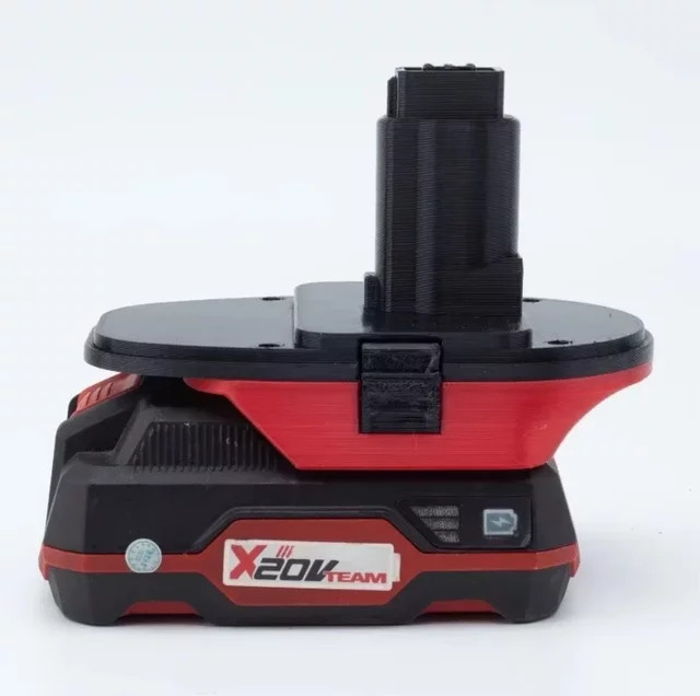 Parkside Akku-Adapter für Lidl X20V Li-Ion auf DEWALT Nickel Cordless Power Tool Range, Schwarz - Bild 1