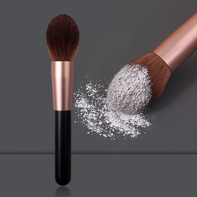 Make-up-Pinsel, Roségold, synthetisches Haar - Bild 1