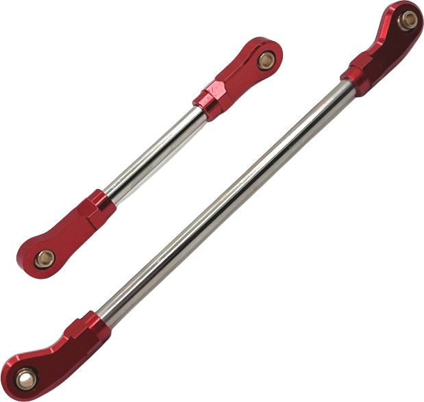 Huangbo Metall Vorderachse Lenkstange Servo Stange, 2-teiliges Set, 1:10 RC Auto Zubehör - Bild 1