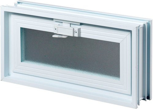 Fuchs Design Lüftungsfenster in Weiss mit einem Wärmedurchgangskoeffizienten von 2,9 W/mK, B/H/T: 38 x 19 x 8 cm - Bild 1