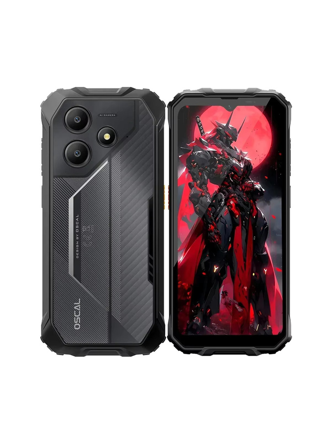 OSCAL Marine 2 Robustes Smartphone in Orange oder Black mit 128GB Speicher, 8GB RAM, 6,56 Zoll Display, 11000mAh Akku, Android 15, NFC und Fingerabdruck-Entsperrung - Bild 3