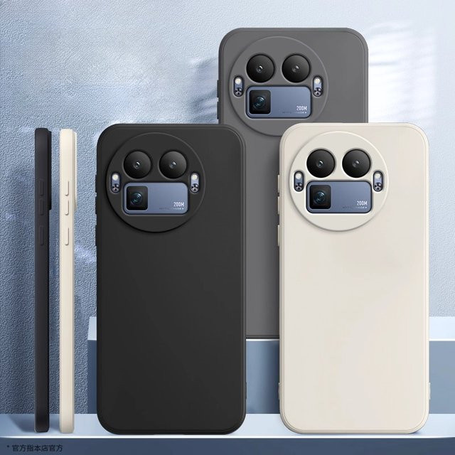 Silky Touch All-inclusive Silikon-Schutzhülle für Realme 16 15 14 ProPlus GT8 GT7 Pro in Schwarz oder Lila - Bild 1