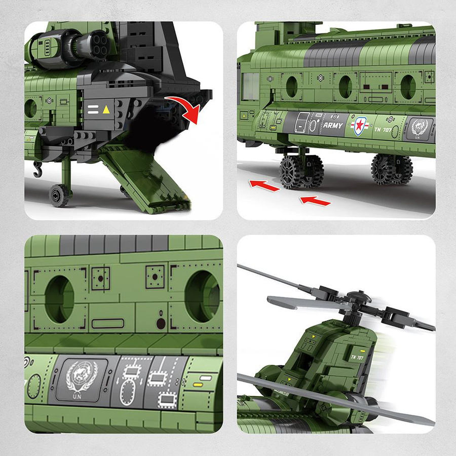 Linyi toy Konstruktionsset Militär Flugzeuge ab 14 Jahren - Bild 4