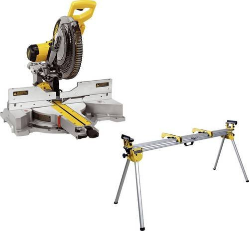 DeWalt Kapp- und Gehrungssägen-Set DWS780KIT mit Untergestell DE7023 in Gelb, 1675 W, 1900 min-¹ - Bild 1