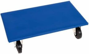 HMH Möbelroller Set 2 Stück in Schwarz und Blau, B/T: 60,0 x 35,0 cm, Durchmesser: 10,0 cm - Bild 1