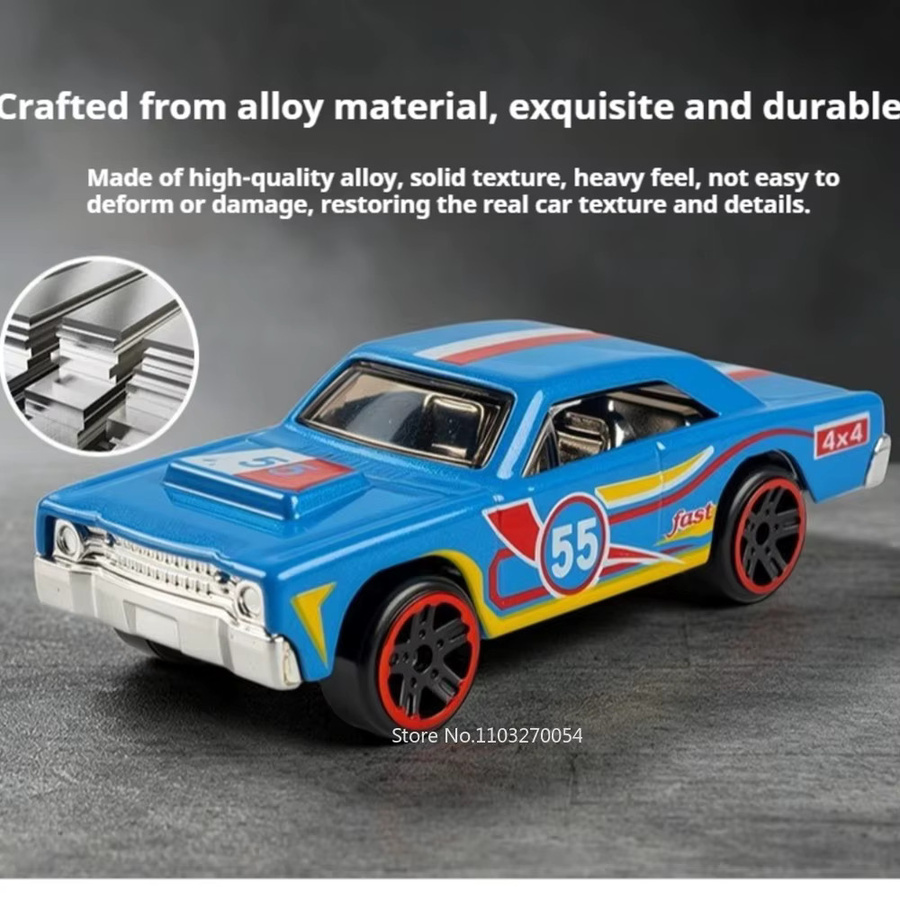 MAKEDA Vintage Auto, Rennwagen, 1:64, Metall, Gummi, Mehrfarbig - Bild 3