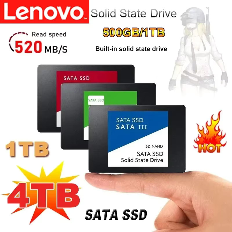 Lenovo SSD Interne SATA3 Festplatte 4TB für Laptop, Mikrocomputer und Desktop - Bild 3