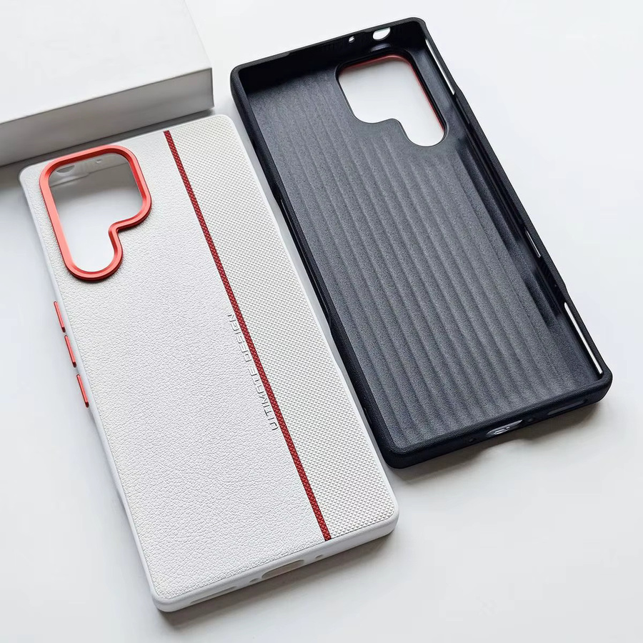 ZTE Nubia Red Magic 11 Air Case Modische Hartschalenhülle aus PU-Leder für Red Magic 11 Pro+ und 11AIR in Schwarz und Weiß - Bild 1