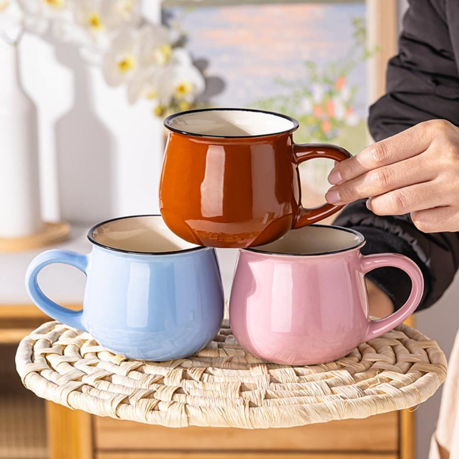 Hejun Kaffeetasse und Teetasse aus Keramik in Grün, 300/400 ml - Bild 3