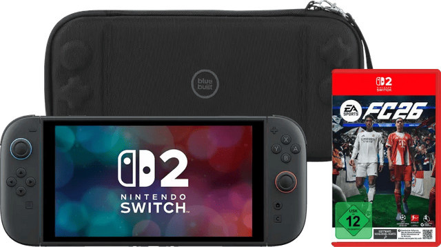Nintendo Switch 2 Handheld Konsole mit EA Sports FC 26 und BlueBuilt Schutzhülle - Bild 1